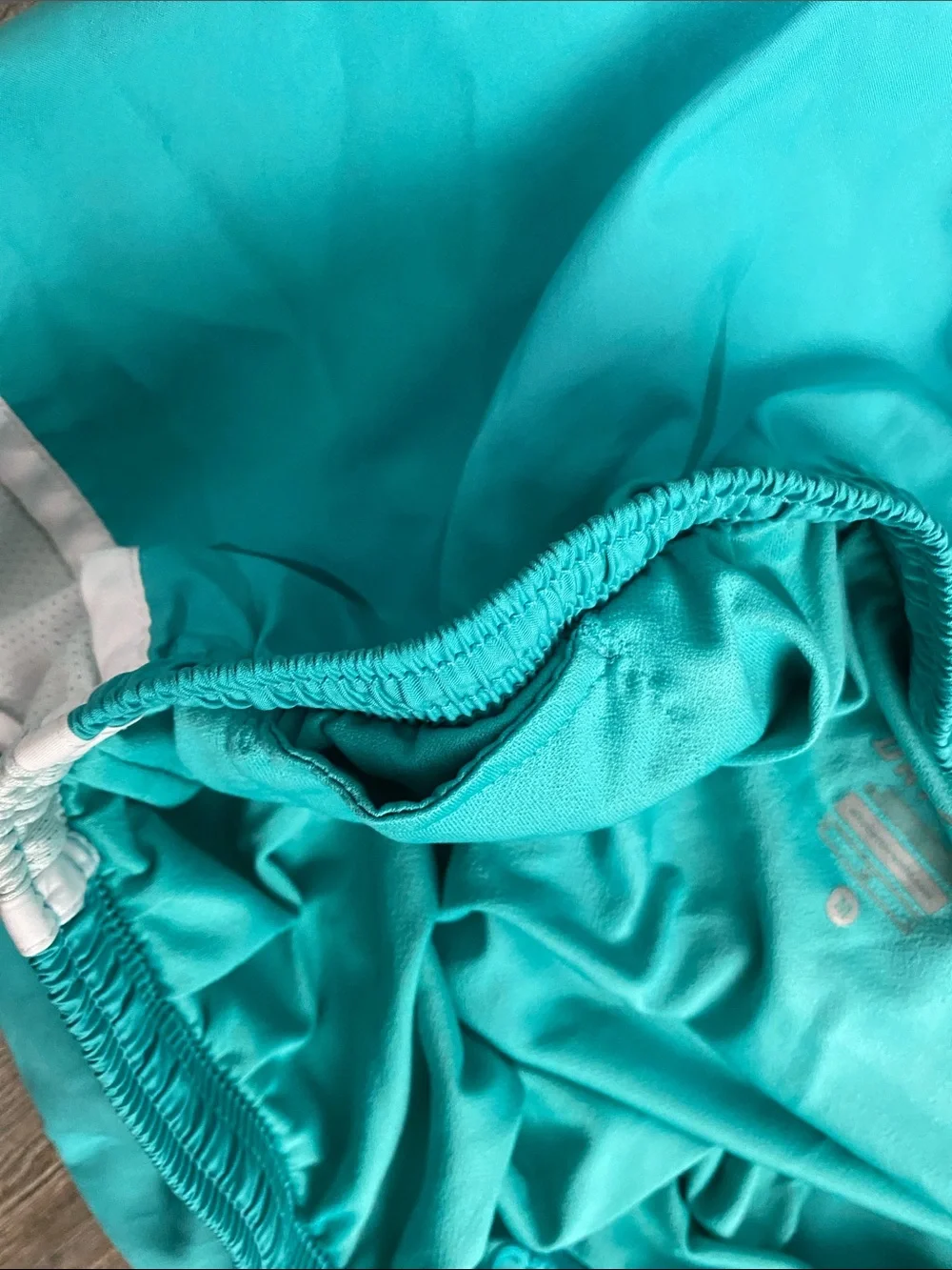 Nike Teal with White Trim Running Shorts